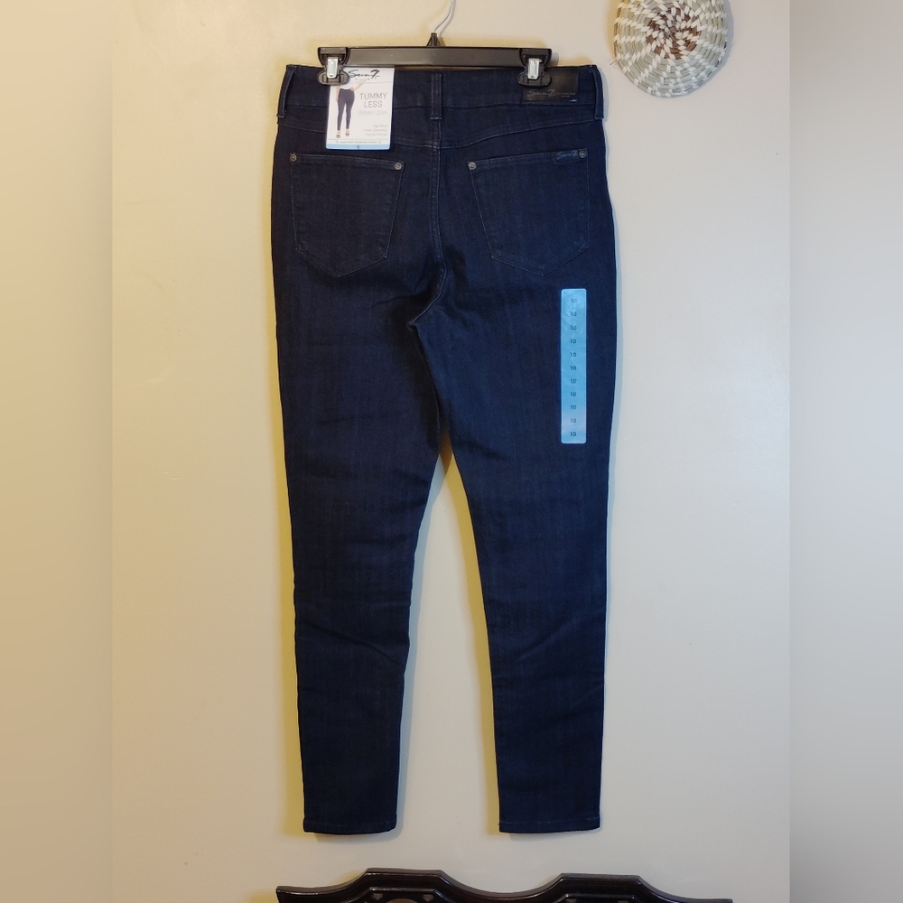 Seven7 Blue Skinny Jeans Sleek Design - Picture 2 of 5